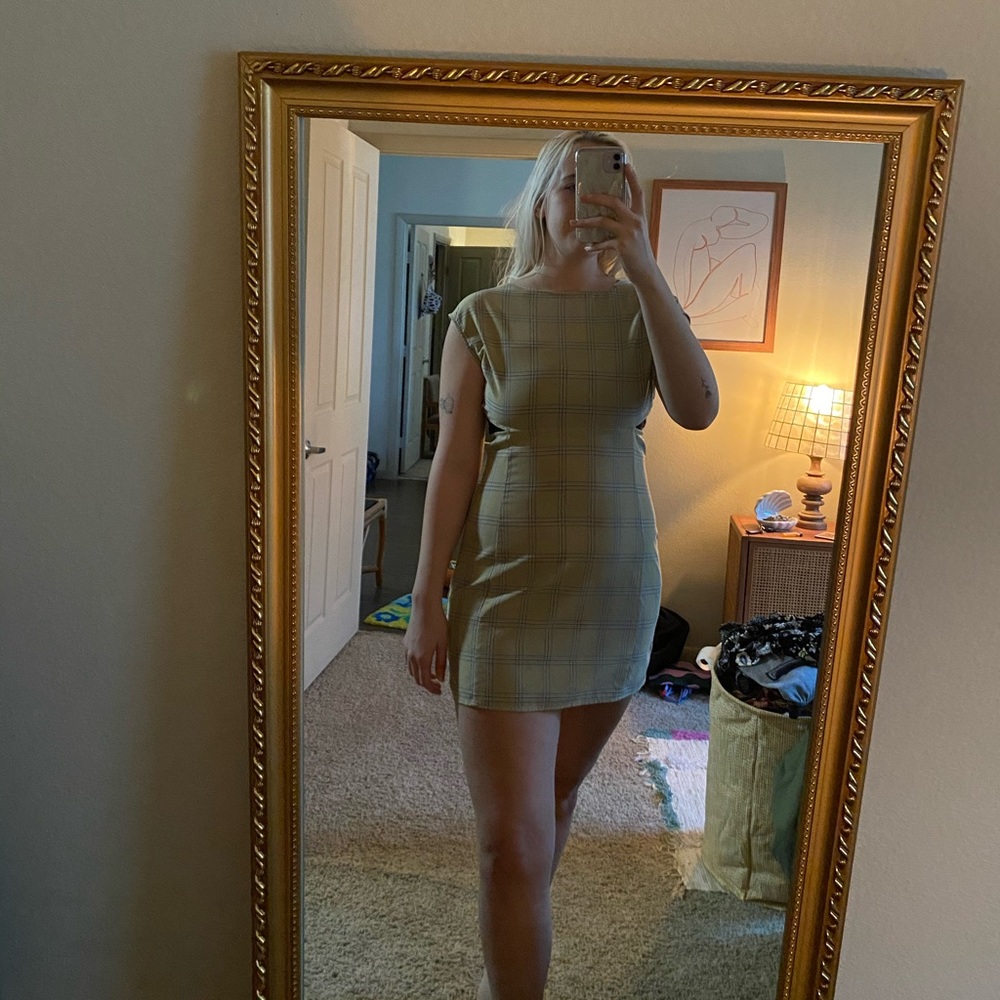 plaid dress